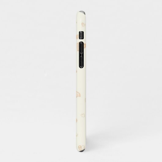 Cozy Winter Phone Case | Soft Teddy Bear aesthetic iPhoneケース (左側)