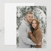 Cozy Winter Photo 招待状 (正面/裏面)