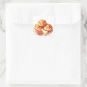Cozy Winter Scones Sticker – Jam & Butter スクエアシール (バッグ)