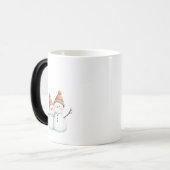 Cozy Winter Snowmen coffe mug  モーフィングマグカップ (正面左)