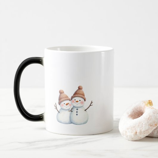 Cozy Winter Snowmen coffe mug  モーフィングマグカップ (ドーナツ)