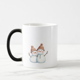 Cozy Winter Snowmen coffe mug  モーフィングマグカップ