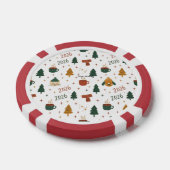 Cozy Winter Vibes 2026 - Cute Puppy and Kitten Chr ポーカーチップ (シングル)