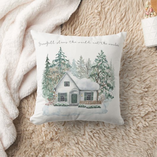 Cozy Winter Vibes Collection Throw Pillow クッション (ブランケット)