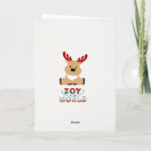 Cozy Winter Village Christmas Card – Warm Holiday  カード (裏面)