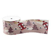 Cozy Winter Village Wrapping Paper グログランリボン (リール)