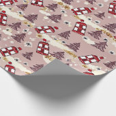 Cozy Winter Village Wrapping Paper ラッピングペーパー (角)