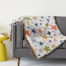 Cozy Winter With Vibrant Colorful Star Pattern