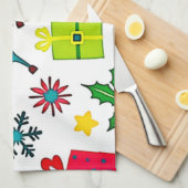 Cozy Winter Wonder Pattern Dream Design キッチンタオル (四つ折り)