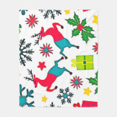 Cozy Winter Wonder Pattern Dream Design フリースブランケット (正面)