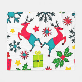 Cozy Winter Wonder Pattern Dream Design フリースブランケット