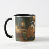 Cozy Woodland Campfire Animals Coffee Mug マグカップ (左)