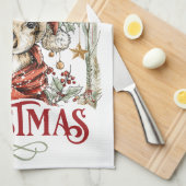 Cozy Woodland Holiday キッチンタオル (四つ折り)