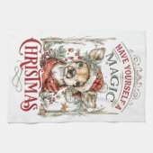 Cozy Woodland Holiday キッチンタオル (横)