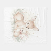 Cozy Woodland Winter Fleece Blanket フリースブランケット (正面(横))