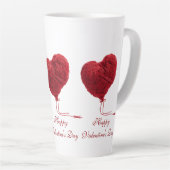 Cozy Yarn Heart for Valentines カフェラテマグ (右アングル)