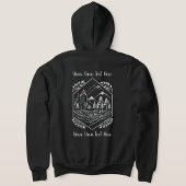 Cozy Zip Up River Mountain Adventure Your Text パーカ