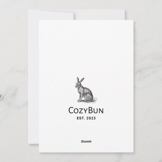 CozyBun Sparkle シーズンカード (裏面)