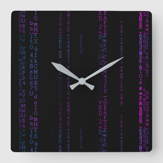 COZYCODEの柱時計 スクエア壁時計 (正面)