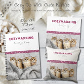 Cozymaxxing 子猫の快適ジャーナル ピンク＆グレー ノートブック