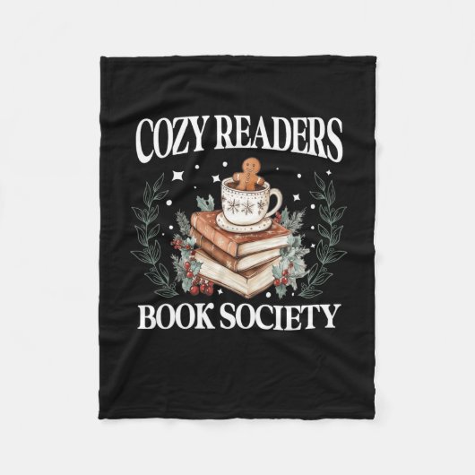 Cozyreaders Book Society Bookish Christmas 読's フリースブランケット (正面)