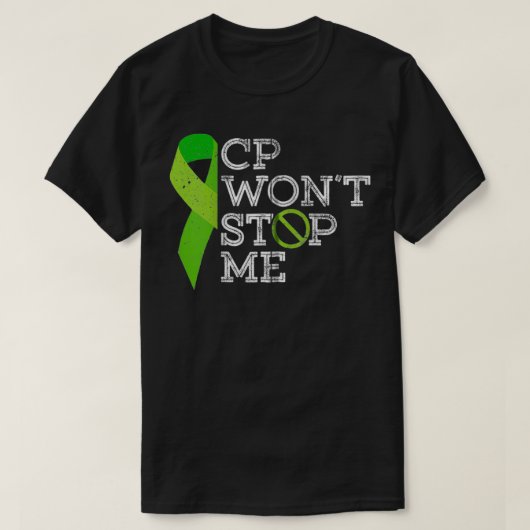 CPウォントメストップイ脳性まひ認識度戦士 Tシャツ (デザイン正面)