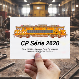CPセリー2620電気機関車。ネズカスロコ ポストカード
