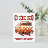 CPセリー2620電気機関車。ネズカスロコ ポストカード (スタンド正面)