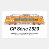 CPセリー2620電気機関車。ネズカスロコ 長方形シール (正面)