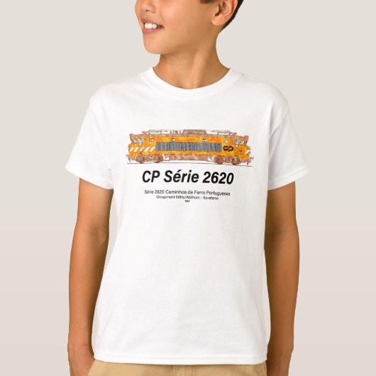 CPセリー2620電気機関車。ネズカスロコ Tシャツ (正面)