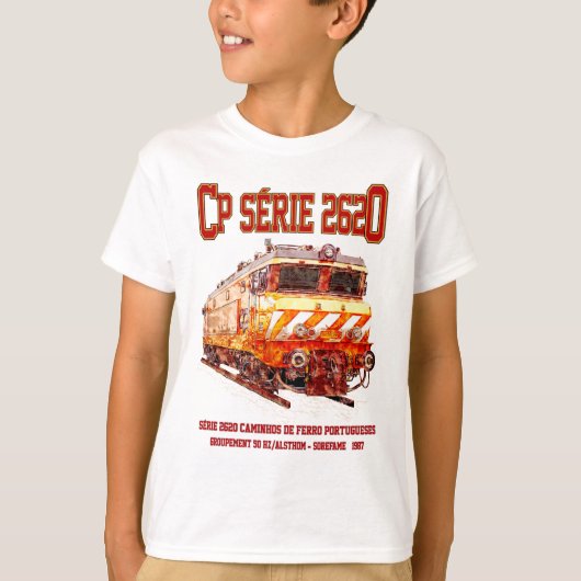 CPセリー2620電気機関車。ネズカスロコ Tシャツ (正面)