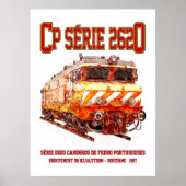 CP シリーズ2620 電気機関車 ネ・カッセ機関車 ポスター (正面)