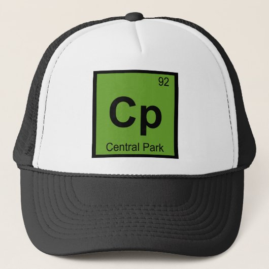 Cp - ニューヨーク セントラルパーク 化学記号 キャップ (正面)