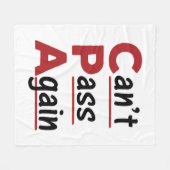 CPAが再びAccountantの頭字語おもしろいを渡せない フリースブランケット (正面(横))