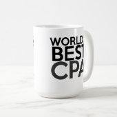 CPAのためのギフト-世界で最も最高のなCPAのコーヒー・マグ コーヒーマグカップ (正面右)