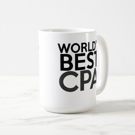 CPAのためのギフト-世界で最も最高のなCPAのコーヒー・マグ コーヒーマグカップ (正面右)