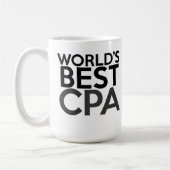CPAのためのギフト-世界で最も最高のなCPAのコーヒー・マグ コーヒーマグカップ (左)