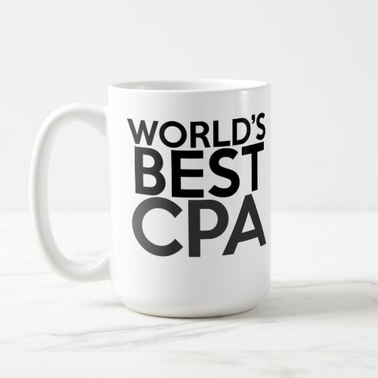 CPAのためのギフト-世界で最も最高のなCPAのコーヒー・マグ コーヒーマグカップ (左)