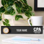 CPAのカスタムな色の名札 デスクネームプレート
