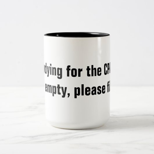 CPAの検査のマグのための調査 ツートーンマグカップ (中央)