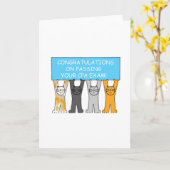 CPAの検査の合格のお祝い カード (黄色い花)