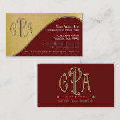 CPAの米国公認会計士の事業税 名刺 (正面/裏面)