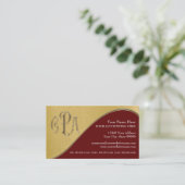 CPAの米国公認会計士の事業税 名刺 (スタンド正面)