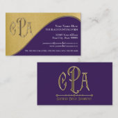 CPAの米国公認会計士の事業税 名刺 (正面/裏面)