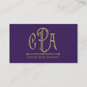 CPAの米国公認会計士の事業税 名刺 (裏面)