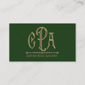 CPAの米国公認会計士の事業税 名刺 (裏面)