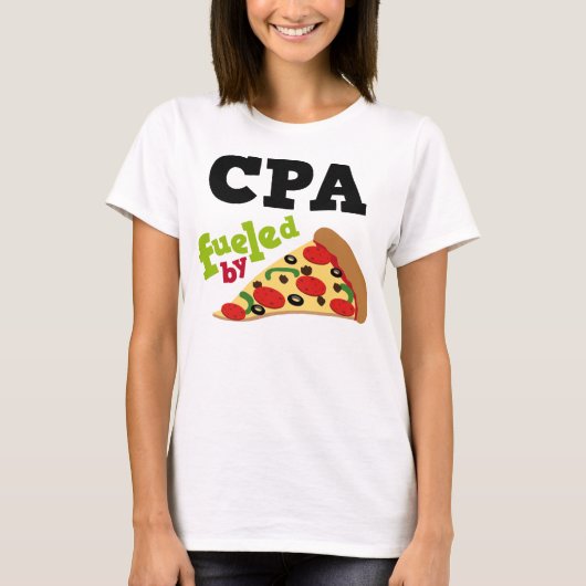 Cpaの(おもしろいな)ピザ Tシャツ (正面)