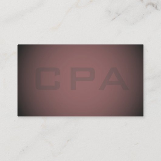 CPAエレガント公認会計士 名刺 (裏面)