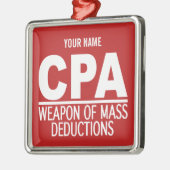 CPAカスタムな色のオーナメント メタルオーナメント (左)