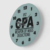 CPAカスタムな色の柱時計 ラージ壁時計 (傾斜)